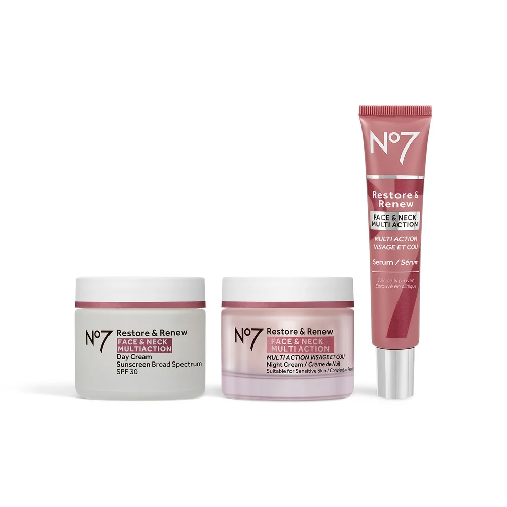Restore & Renew Multi Action Face & Neck Skincare System Image 1