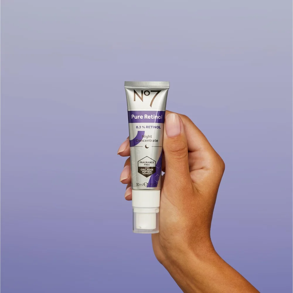 No7 Pure Retinol 0.3% Retinol Night Concentrate 1 fl oz Image 1