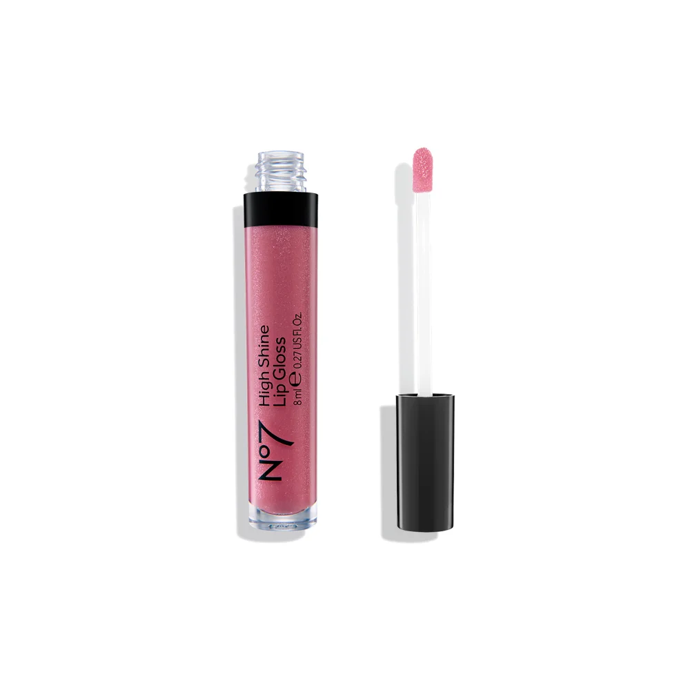 No7 High Shine Lipgloss Shade Pink Slip 8ml Image 1