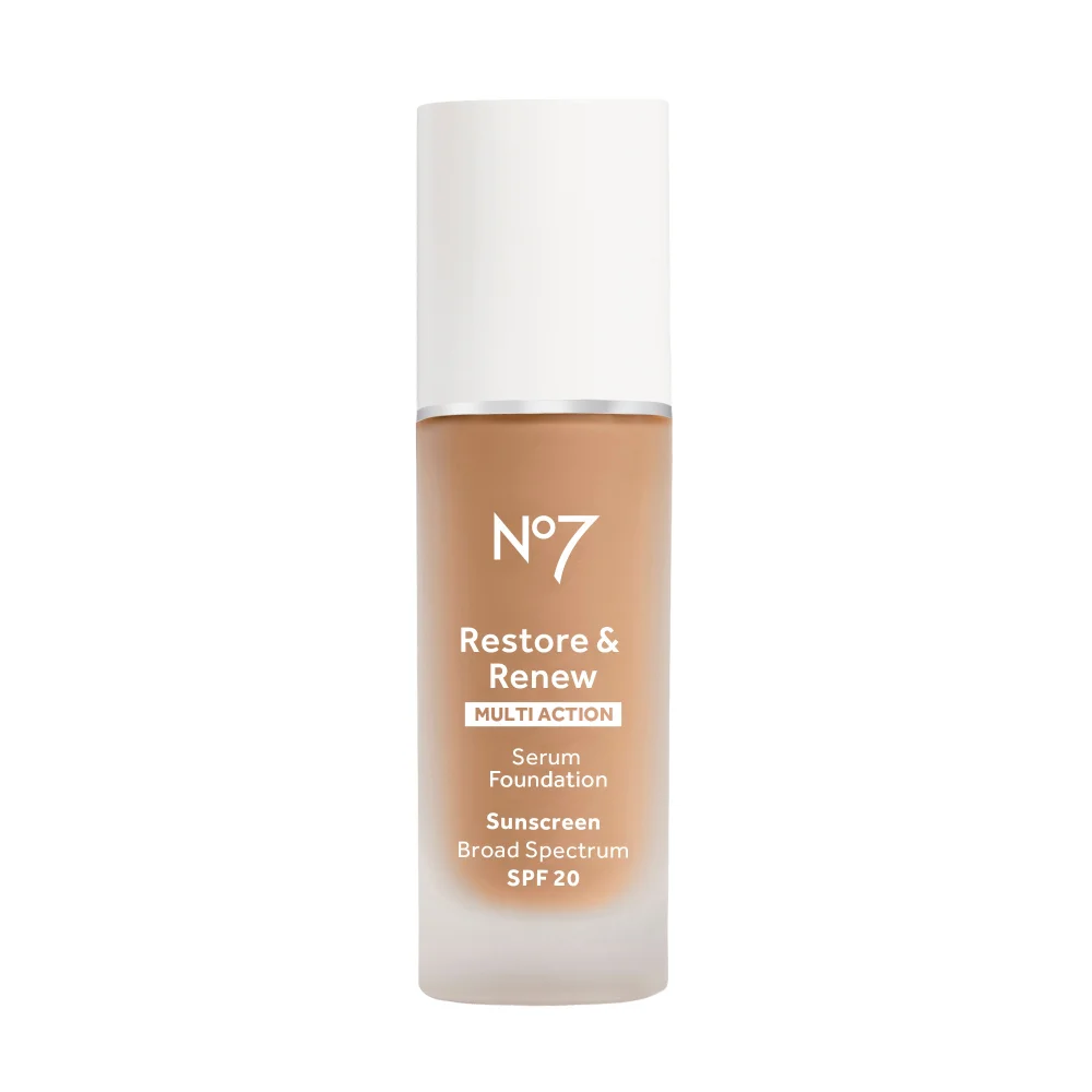 No7 Restore & Renew Multi Action Serum Foundation - Honey Image 1