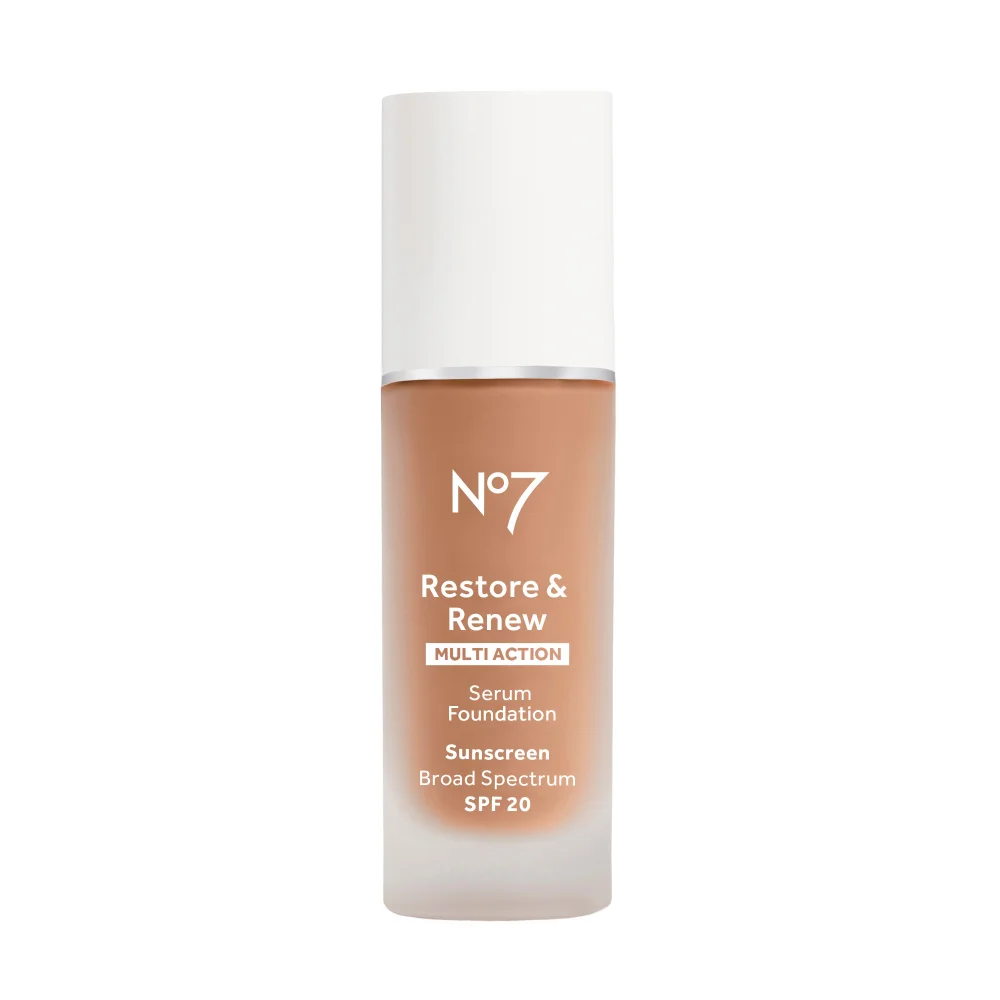 No7 Restore & Renew Multi Action Serum Foundation - Tawny Image 1