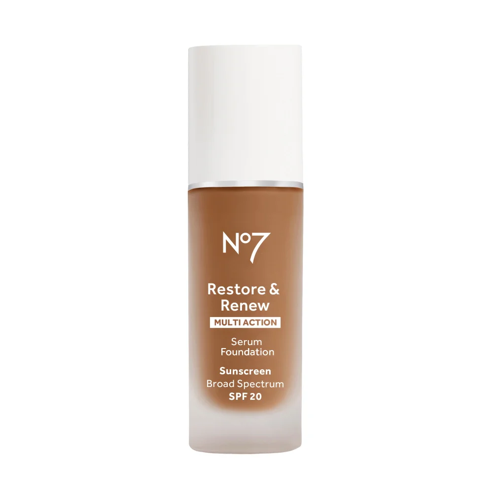 No7 Restore & Renew Multi Action Serum Foundation- Amber Image 1