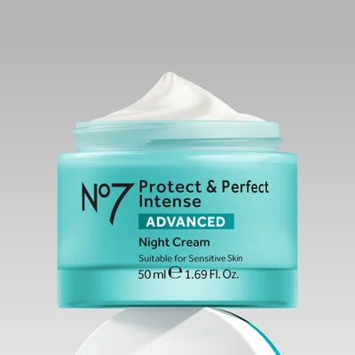 No7 Protect & Perfect Intense Advanced Night Cream jar
