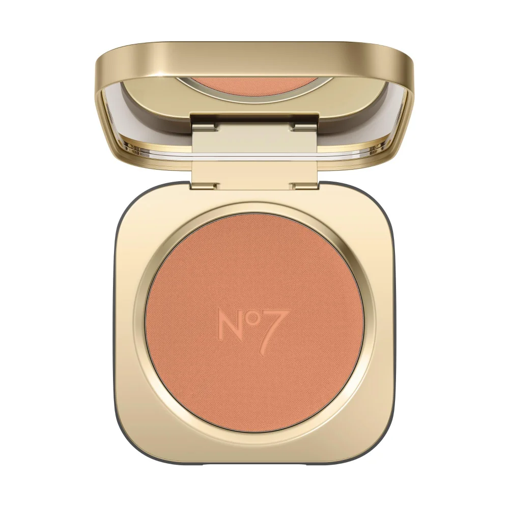 No7 Pro Artist Luxe Powder Blush 5g - Coral Blush Image 1