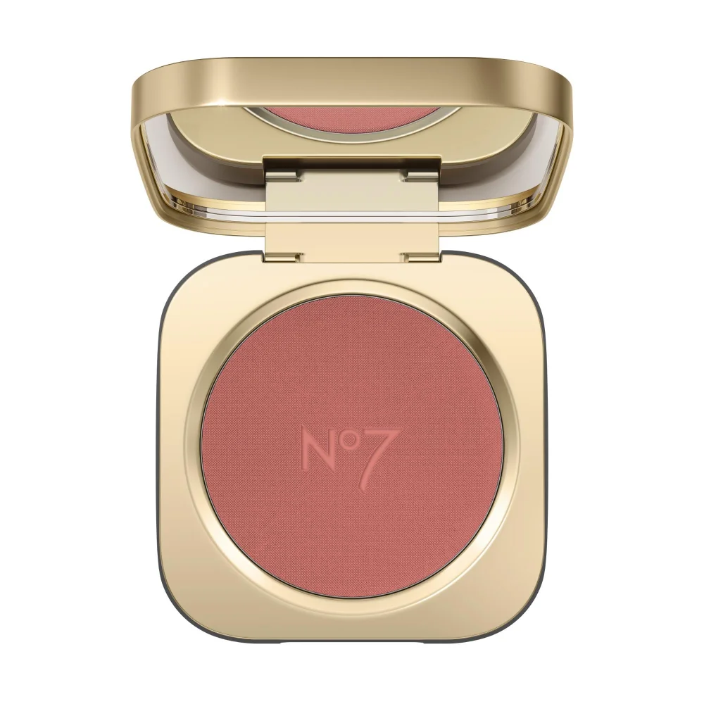 No7 Pro Artist Luxe Powder Blush 0.17 oz - Rose Blush Image 1