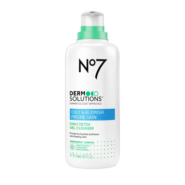 Derm Solutions Daily Detox Gel Cleanser, 16 Fl Oz