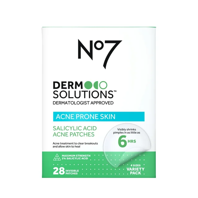 No7 Derm Solutions Salicylic Acid Acne Patches, 28 Count
