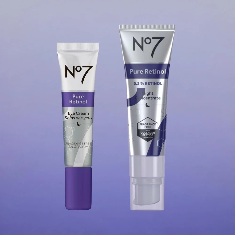 No7 Retinol Eye Cream & Night Concentrate Set Image 1