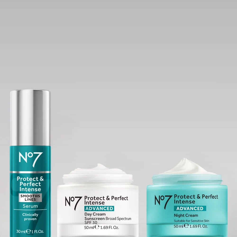 No7 Protect & Perfect Complete Skincare Set with Serum Image 1