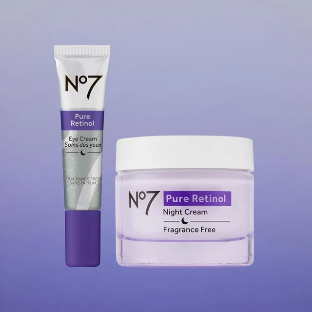No7 Pure Retinol Night Cream & Eye Cream Set
