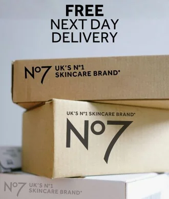 FREE NEXT DAY DELIVERY on all orders when you spend £45