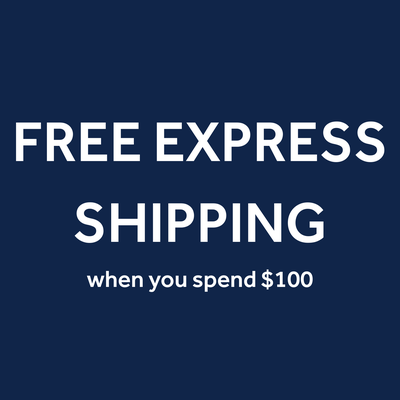 FREE EXPRESS SHIPPING WHEN YOU SPEND $100