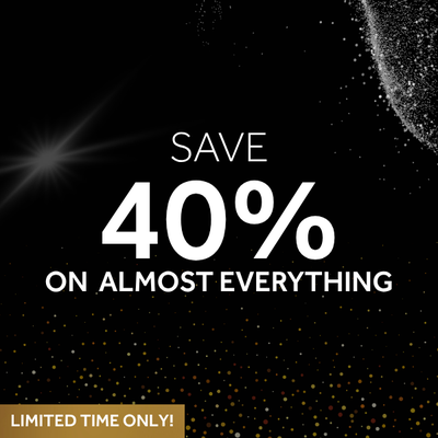 40% OFF ALMOST EVERYTHING BLACK FRIDAY. SHOP NOW