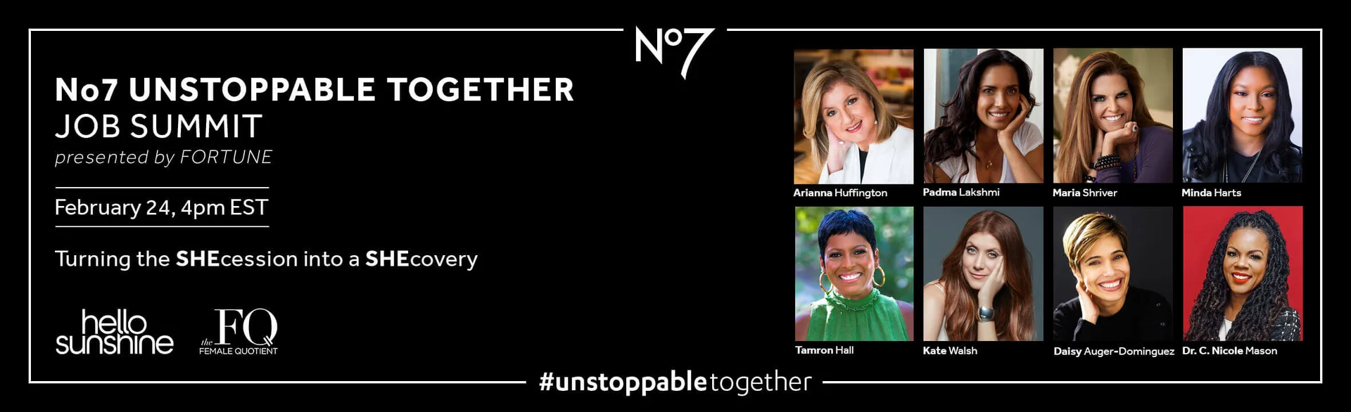 8 women speaking at the unstoppable together job summit, presented by fortune on February 24, 4pm EST. Sign up below