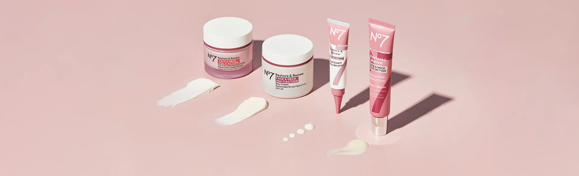 restore and renew night cream & eye cream, next to Glycolic Peel