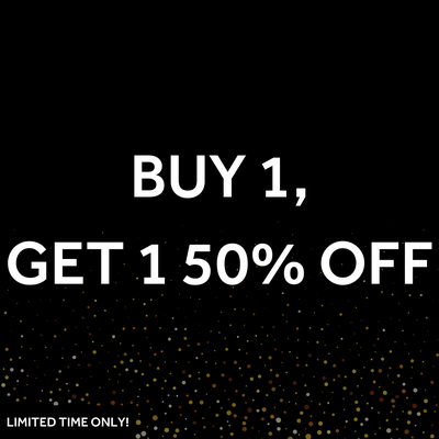 BUY 1 GET 1 HALF PRICE