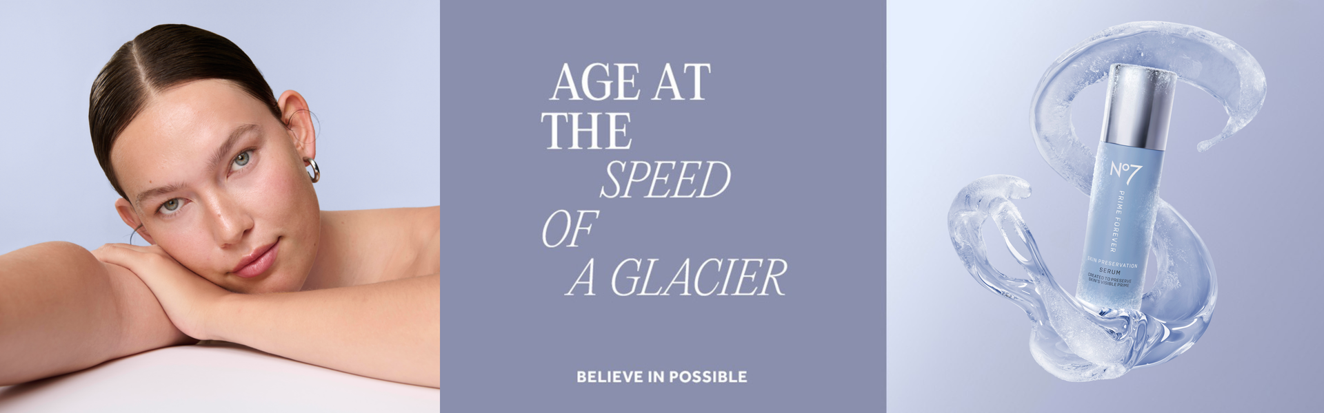 Age at the Speed of a glacier. NEW. Believe in possible.